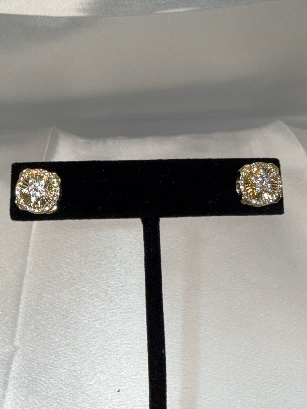 18K Gold Dipped AAA CZ Star Stud Earrings